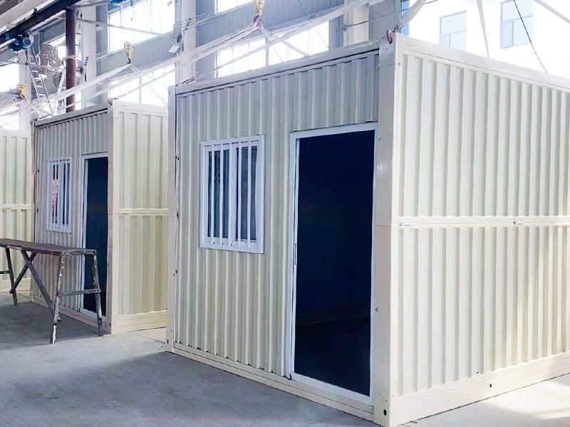 Stort korrugert sammenleggbart containerrom