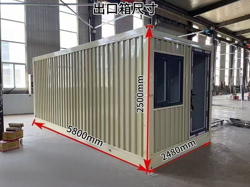 Stort korrugert sammenleggbart containerrom