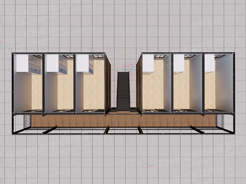 Filippinsk hotellstil hurtigmontert containerrom