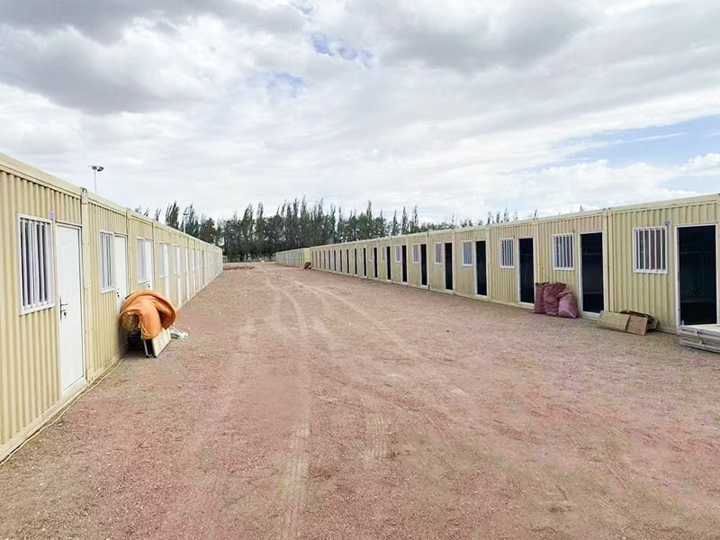 Stort korrugert sammenleggbart containerrom