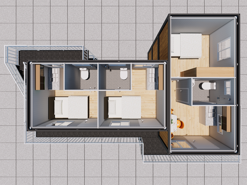 Malaysia selvbygget hurtigmontert containerhus