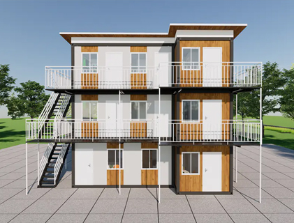 Sett sammen containerhus